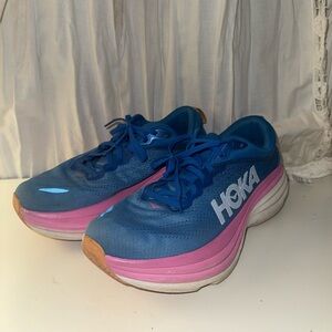 Hoka Women's Athletic Shoes in Blue and Pink